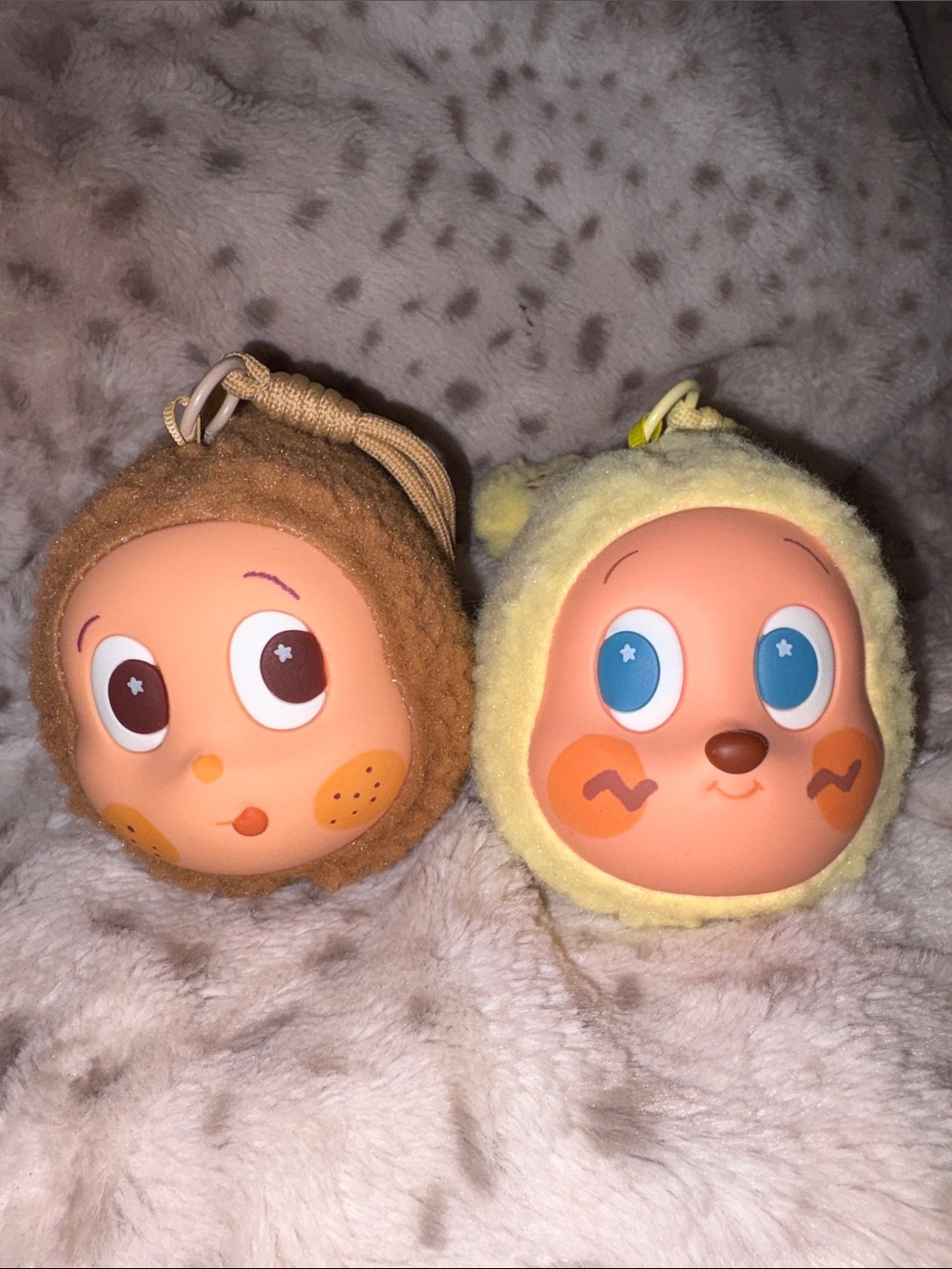 Custom Twinkle Inspired Plush KeyChain - Brown and Yellow